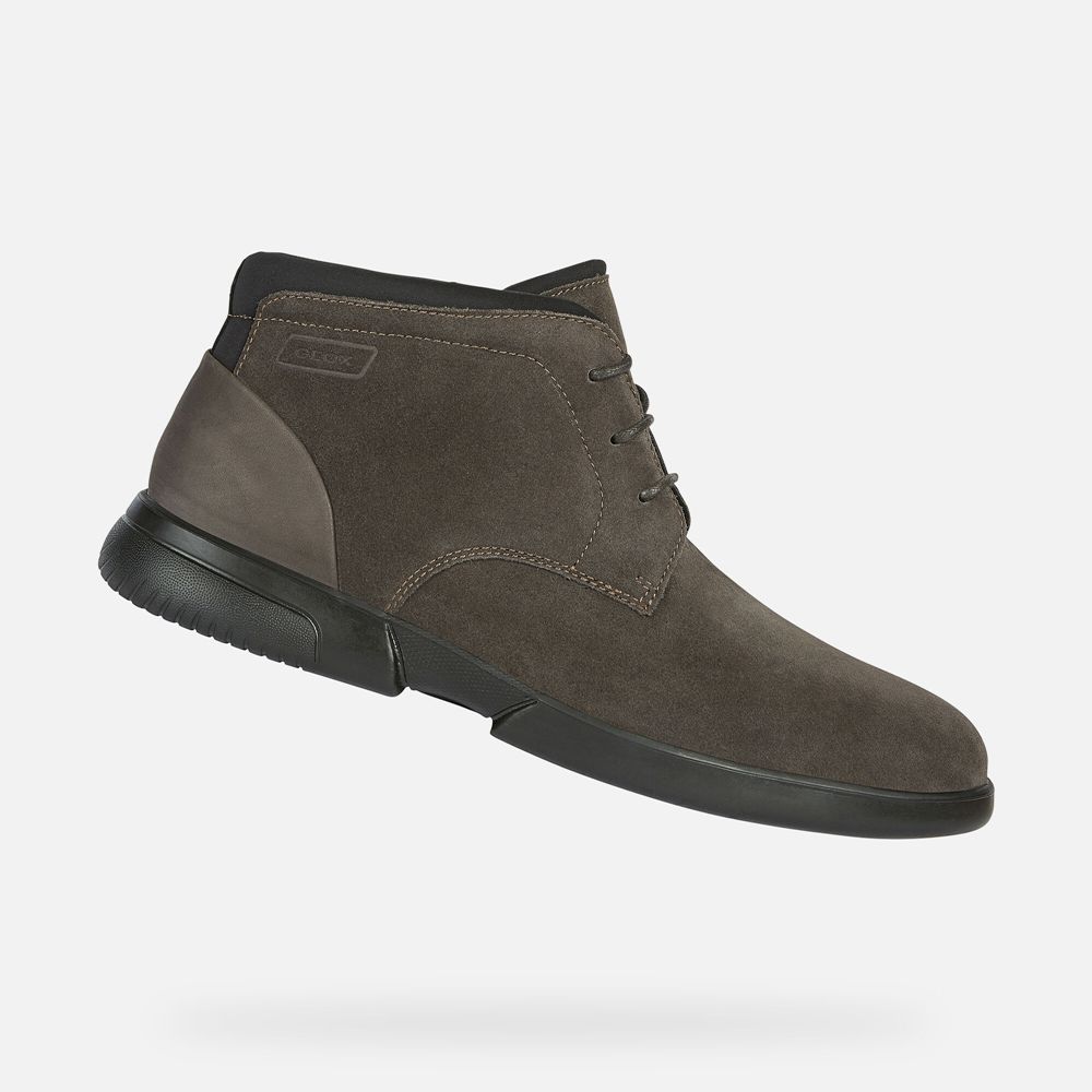 Sapatos Casuais Geox Homem Verde Escuro Oliva - Smoother - NBUHL1795